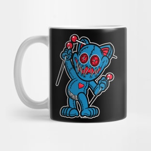 Happy VooDoo Kitty Cat Doll Tennessee Colors Mug